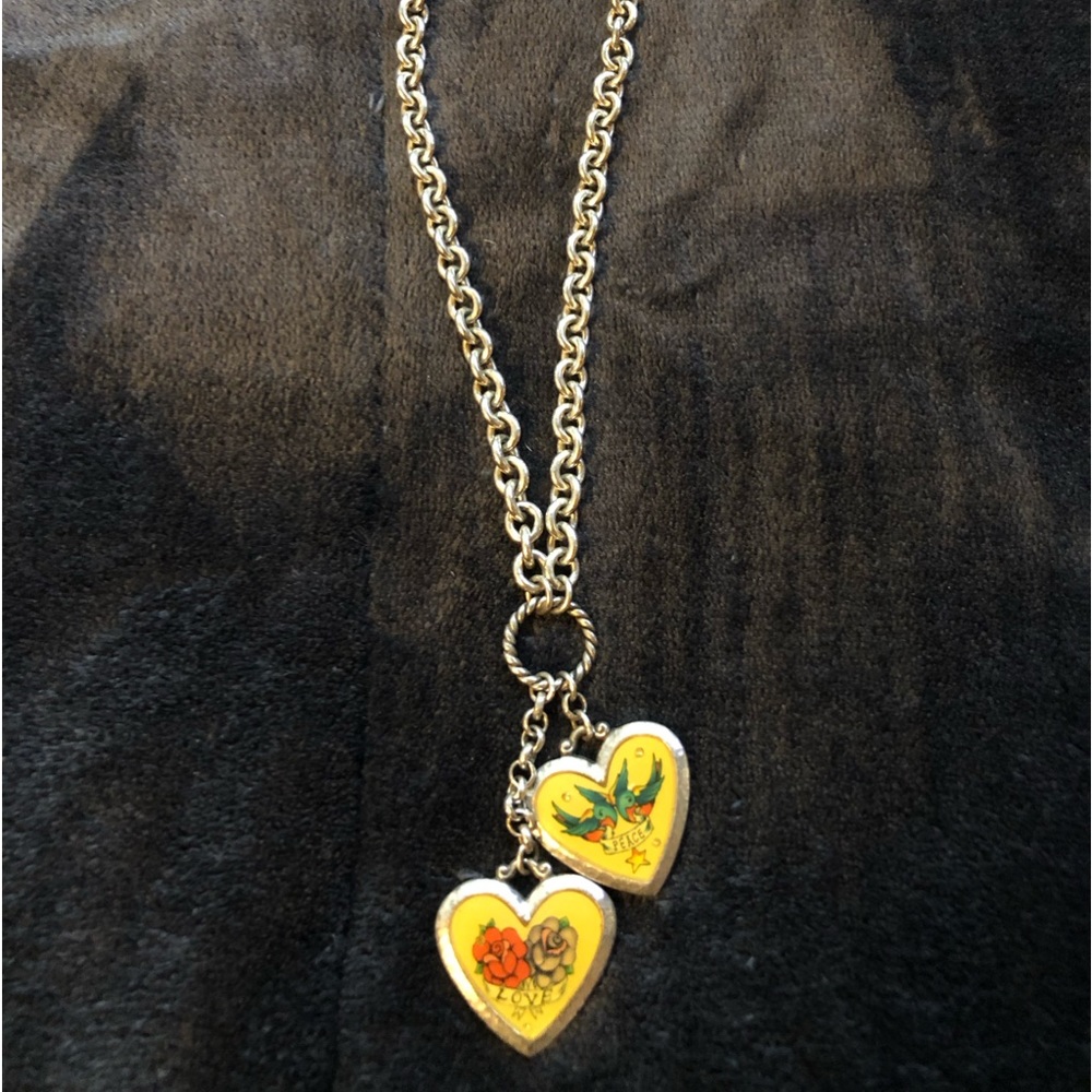 Rare vintage Brighton charm necklace called “Feeling Groovy”. Collectible.